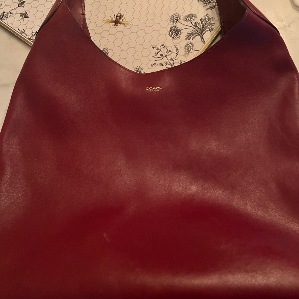 Coach Brooklyn 39 bag in Dark Ruby.